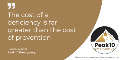Compliance with Peak10 Emergency