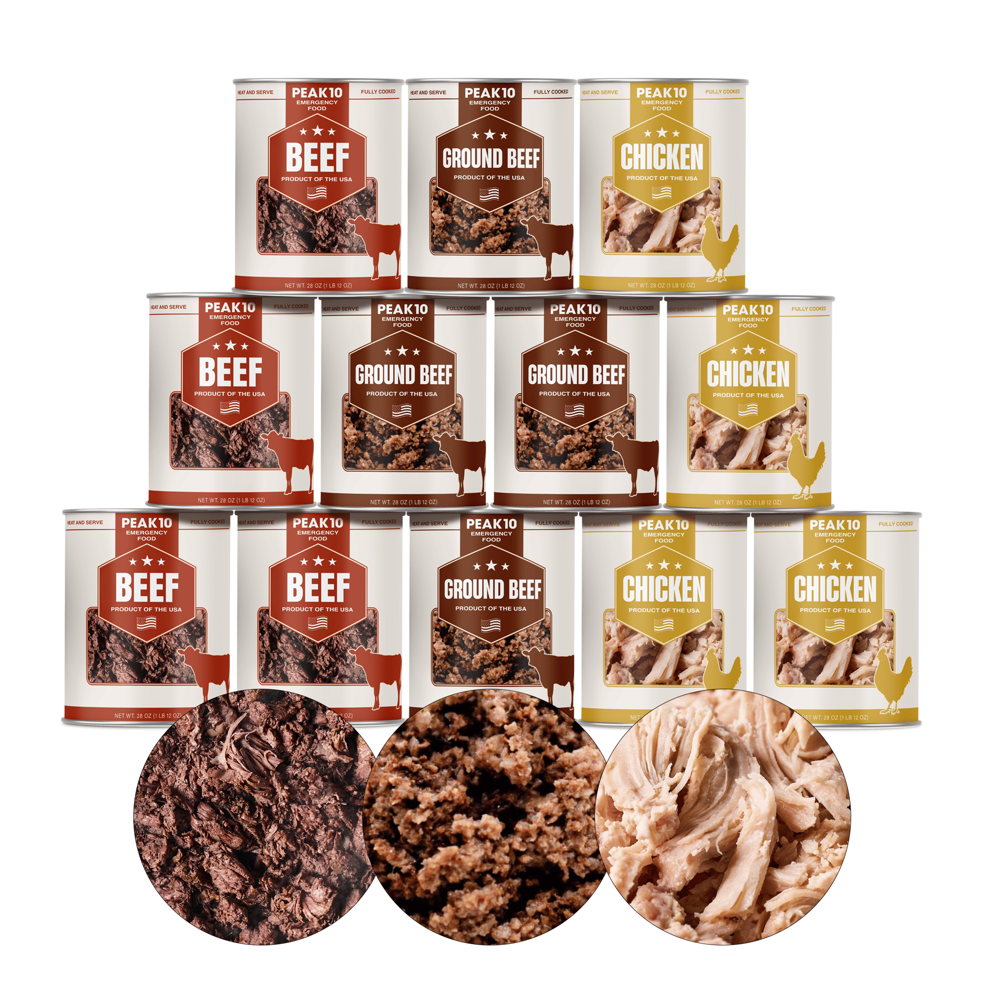 Peak10 Mixed Canned Meats