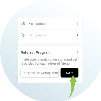 Survival Frog Referral Program - Your Link